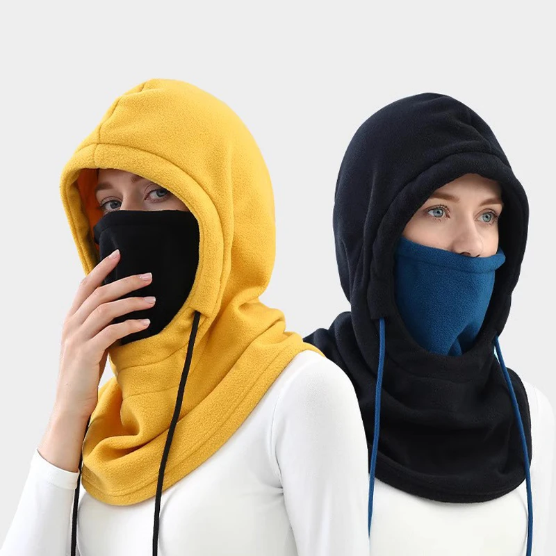 

Высококачественная Балаклава, зимняя лыжная ветрозащитная кепка, уличная велосипедная кепка для мужчин, маски для лица, шапочки с капюшоном, женская плюшевая теплая шапка