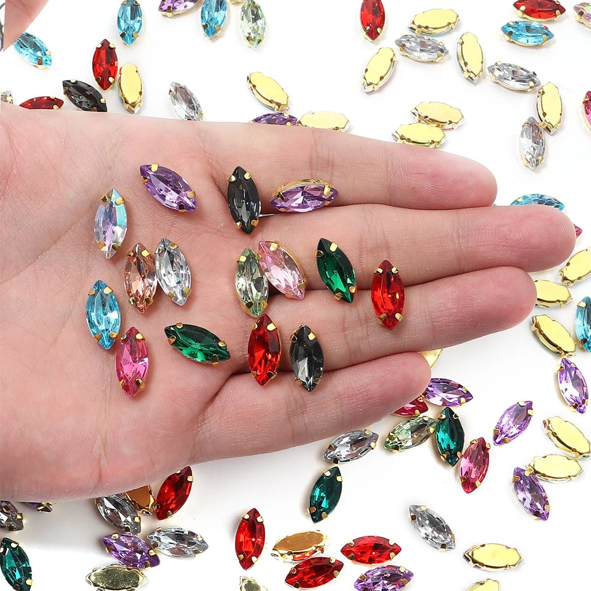 50 Uds. De diamantes de imitac - Sew On Rhinestone reseña y precio