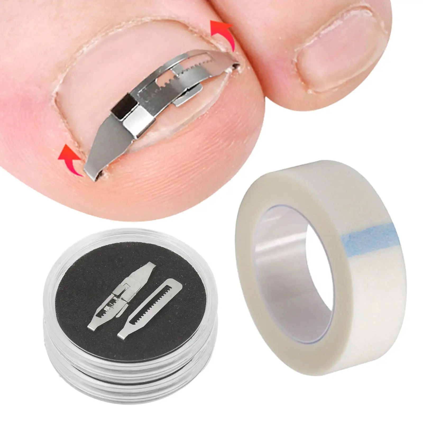 أدوات مصحح أظافر القدم الغارزة المهنية تضمين علاج أظافر القدم