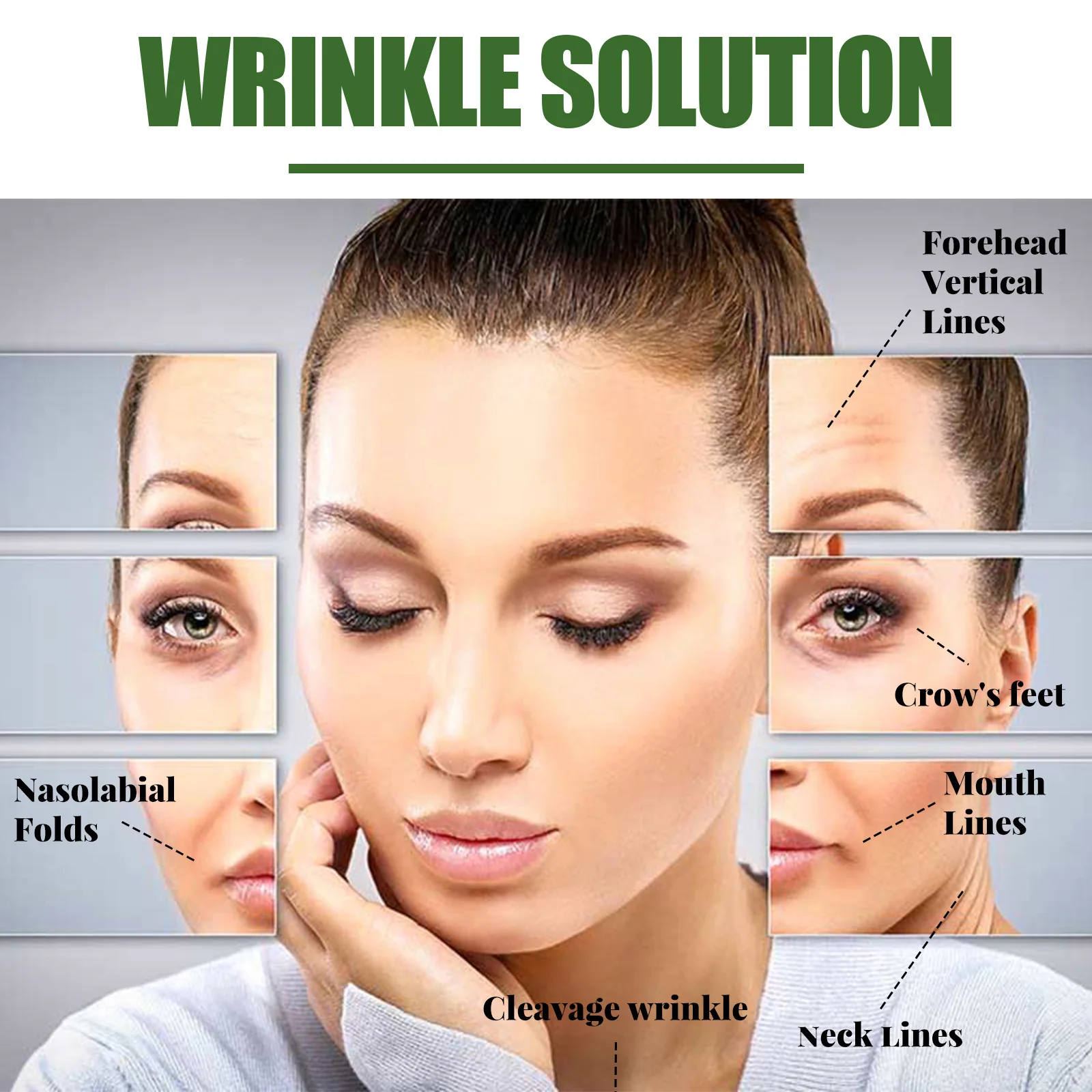 Wrinkle Remover Face Serum Lifting Firming Anti-Aging Brighten Moisturizing Smooth Fine Lines Pore Shrinking Serum Skin Care