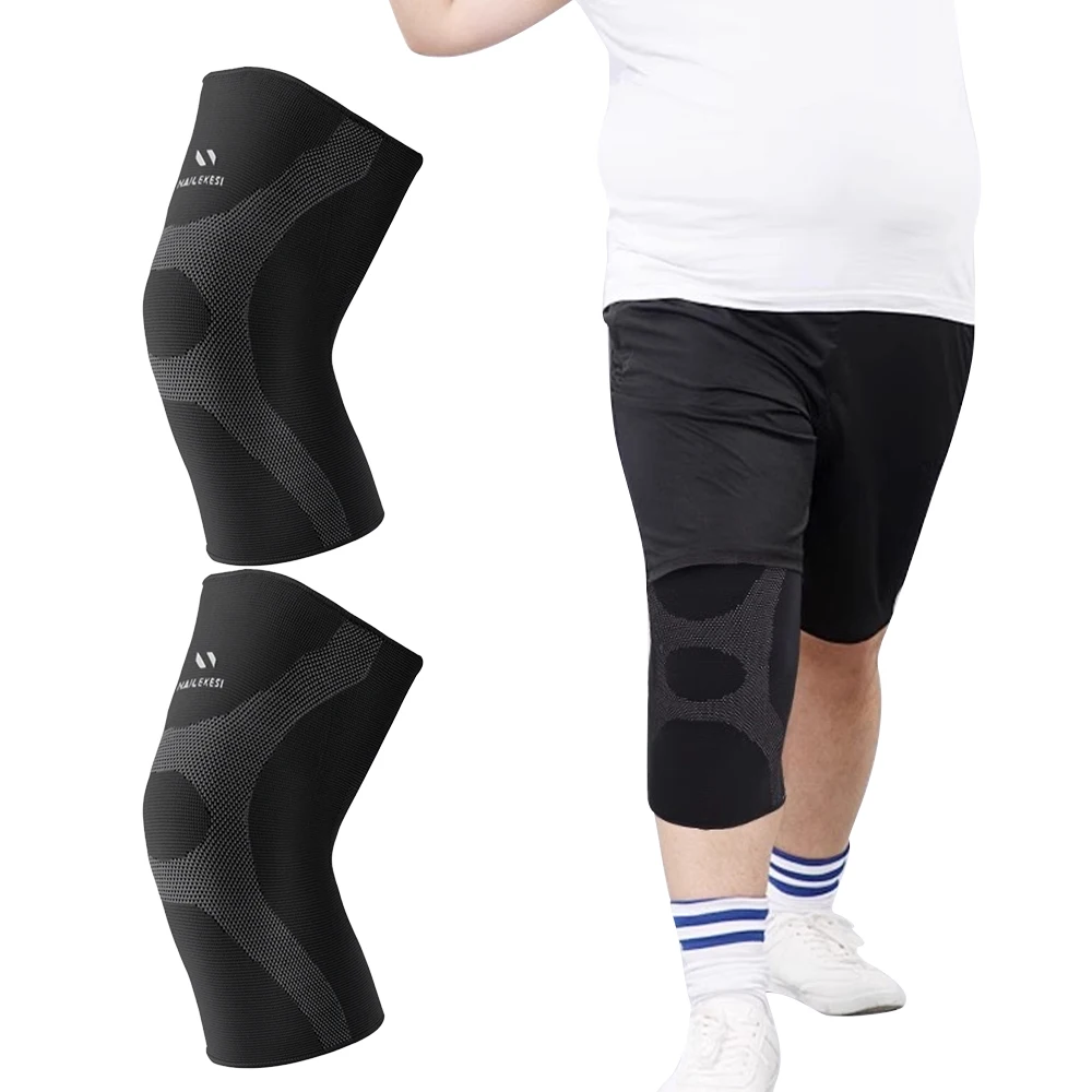 

1 Pair Plus Size Knee Brace - Compression Sleeve for Knee Pain Support, Arthritis, Swelling, Osteoarthritis, Meniscus Tear,Joint