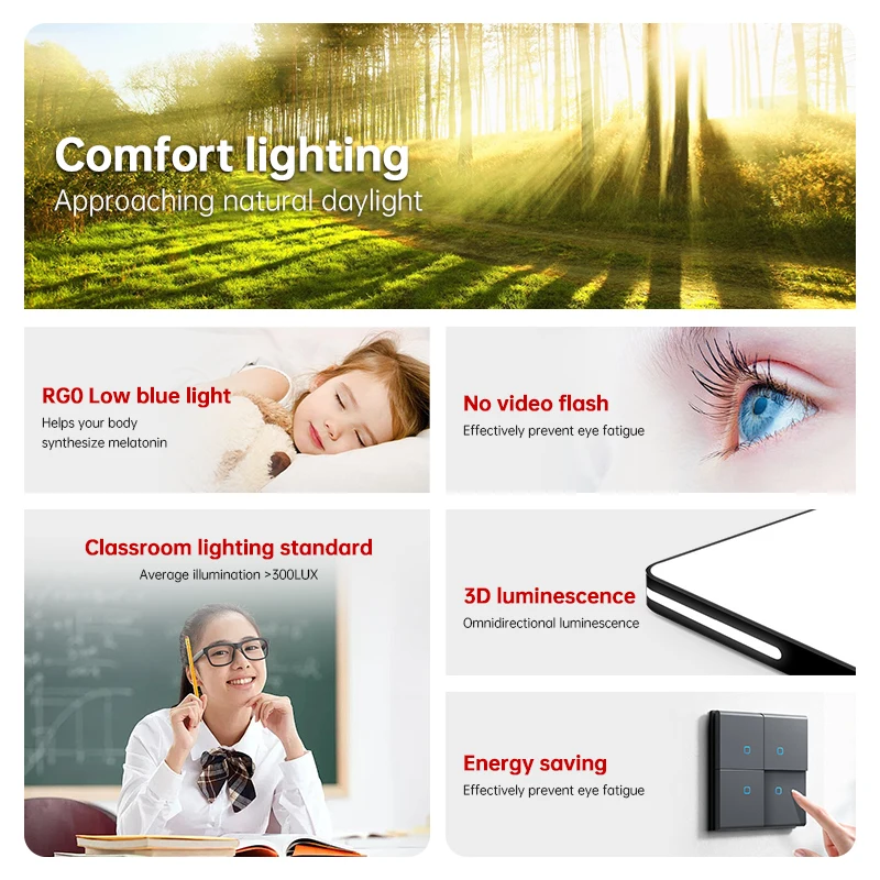 DVLIIL Modern LED Ceiling Light Minimalist Rectangle Decor Lamp For Bedroom Living Room Hall Dining Room Aisle Indoor Lighting