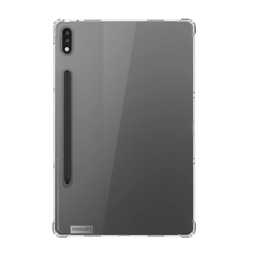 Capa de silicone à prova de choque para lenovo tab p12 pro 12.6 2021 TB-Q706F/q706n/q706l tablet caso flexível claro transparente capa traseira