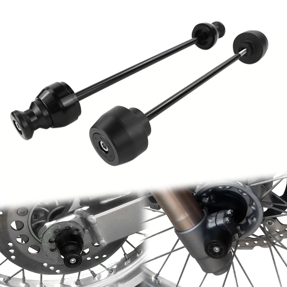 

For Suzuki DR650 DR650SE 1996-2025 DR 650 SE Motorcycle Front Axle Sliders Rear Fork Swingarm Spools Sliders Crash Protector