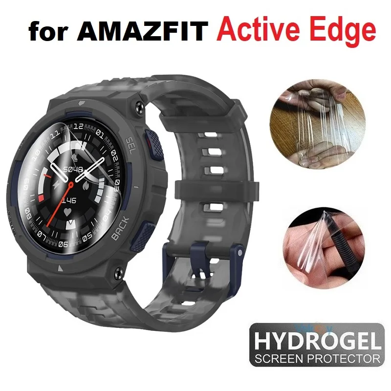 10 szt. Miękkiej folii hydrożelowej TPU do Amazon Active Edge Smartwatch HD przezroczysty, odporny na zarysowania ochraniacz ekranu