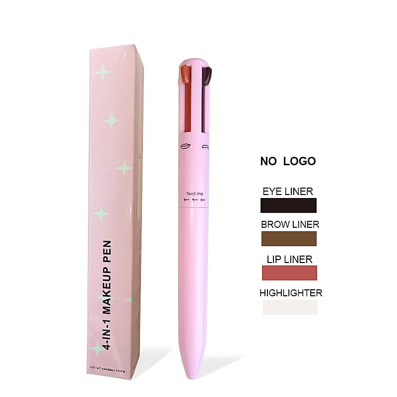 Four-in-one Makeup Pen Anti-sweat 4 In 1 Save Time Eyebrow Pencil Multi-function Make-up Ballpoint Pen Eyebrow Pen Waterproof