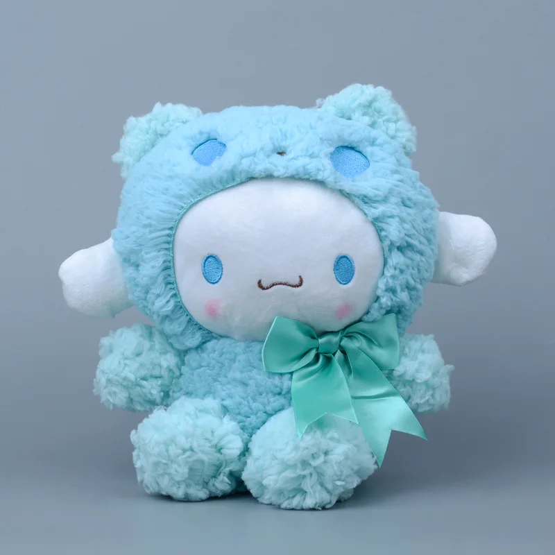 

Cute Sanrio Yugui Dog Cross Dressing Bow Panda Plush Doll Decoration Room Decoration Student Best Friend Birthday Gift