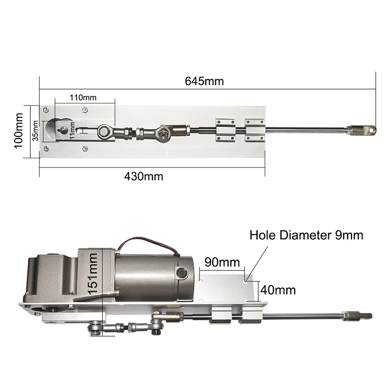 

DIY custom boutique reciprocating motor large stroke 16cm linear actuator motor DC 24V power 120 watts