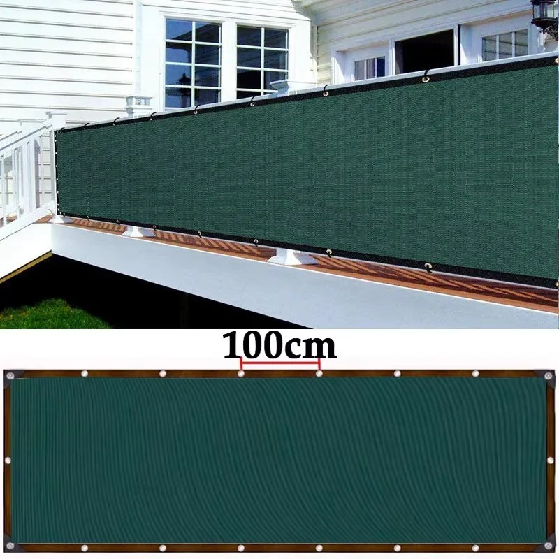 UV Resistant Balcony Privacy Mesh 0.6/08/0.9/1/1.50 million Patio Balustrade Garden Shade Mesh Height Fence Cover