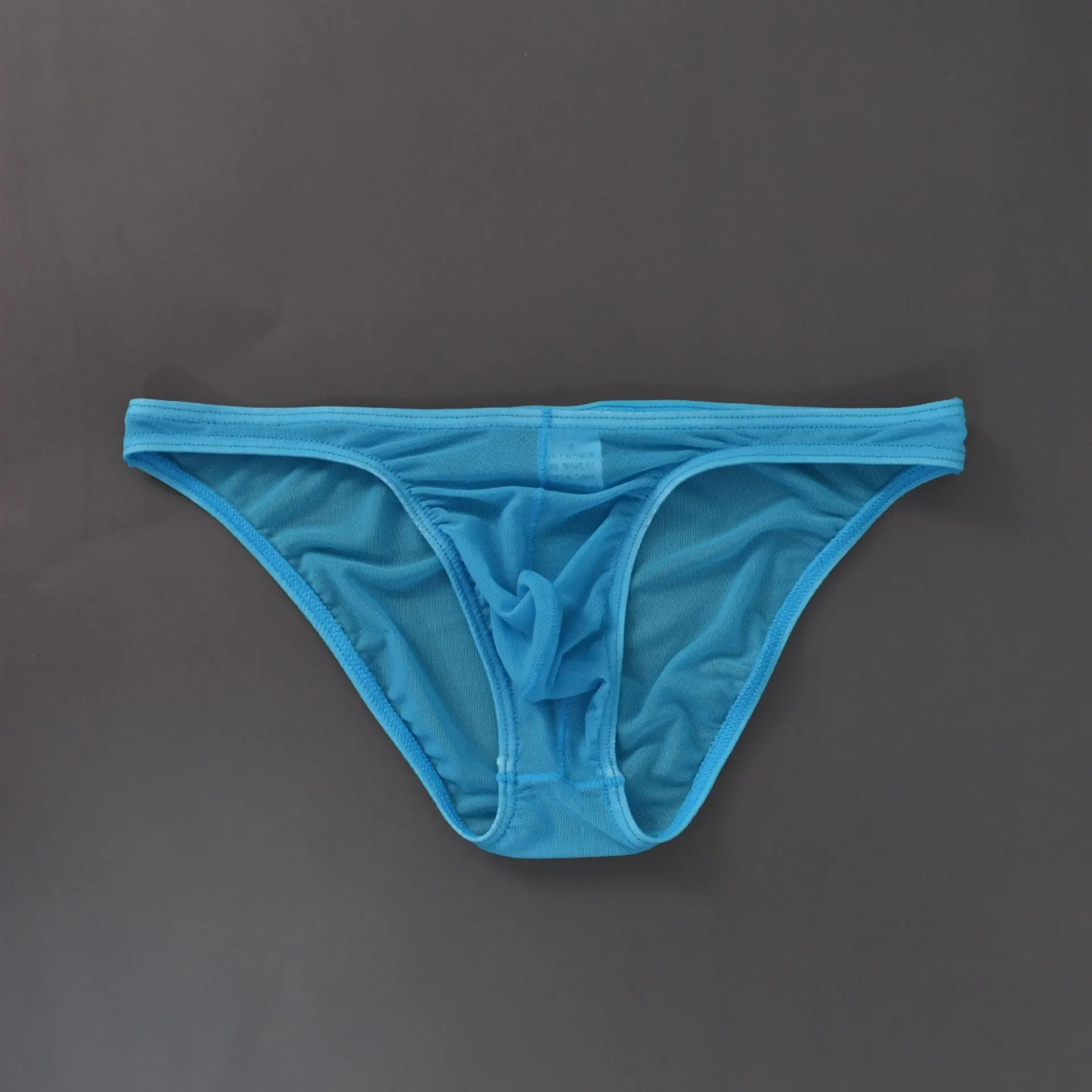 ملابس داخلية شفافة بالكامل للرجال مثيرة موجزة شبكية رفيعة شفافة سريعة الجفاف مريحة مانكيني مثليون جنسيا المثيرة منخفضة الارتفاع U محدب الحقيبة Tanga #2