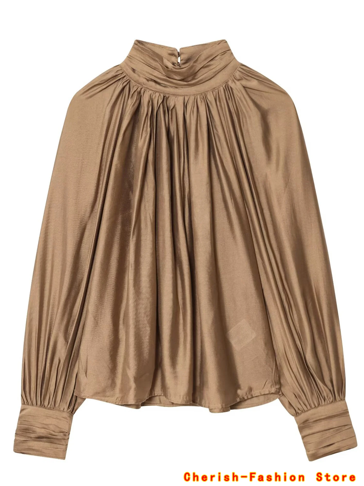 ربيع المرأة عادية فضفاضة تناسب طويلة Sve irt الخريف جديد Sle Drapey أعلى فسكوزي البوليستر مزيج مريحة للتنفس العلامة التجارية الساخن