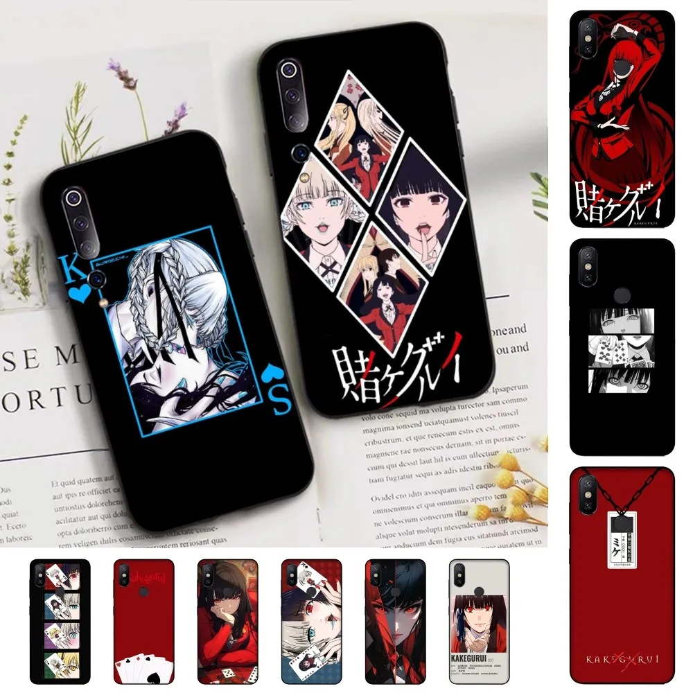 Kakegurui Jabami Yumeko Anime Phone Case For Xiaomi Mi 5X 8 9 10 11 12 lite pro 10T PocoX3pro PocoM3 Note 10 pro lite