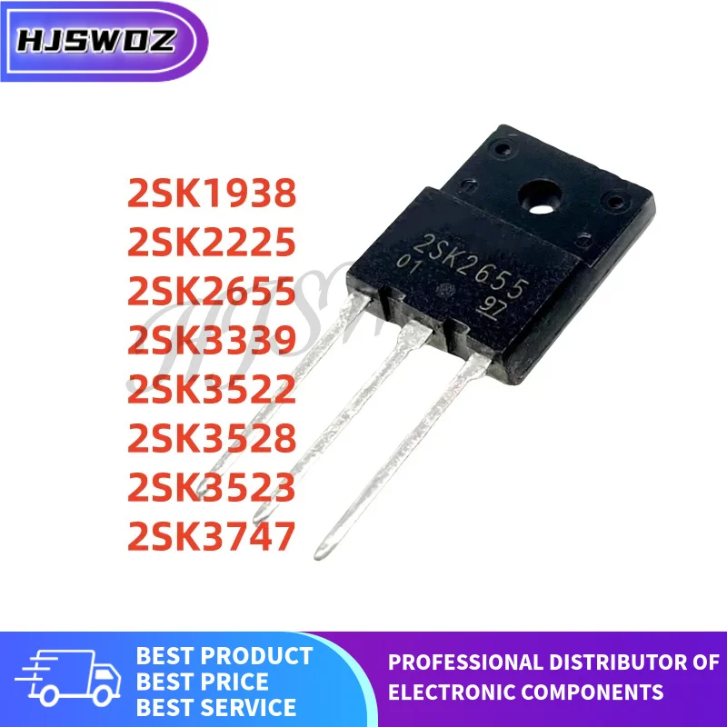 5Pcs/LOT 2SK3523 2SK3522 2SK3339 2SK1938 2SK2655 2SK3747 2SK3528 2SK2225 K3523 K3522 K3339 K1938 K2655 K3747 K3528 K2225 TO-3PF