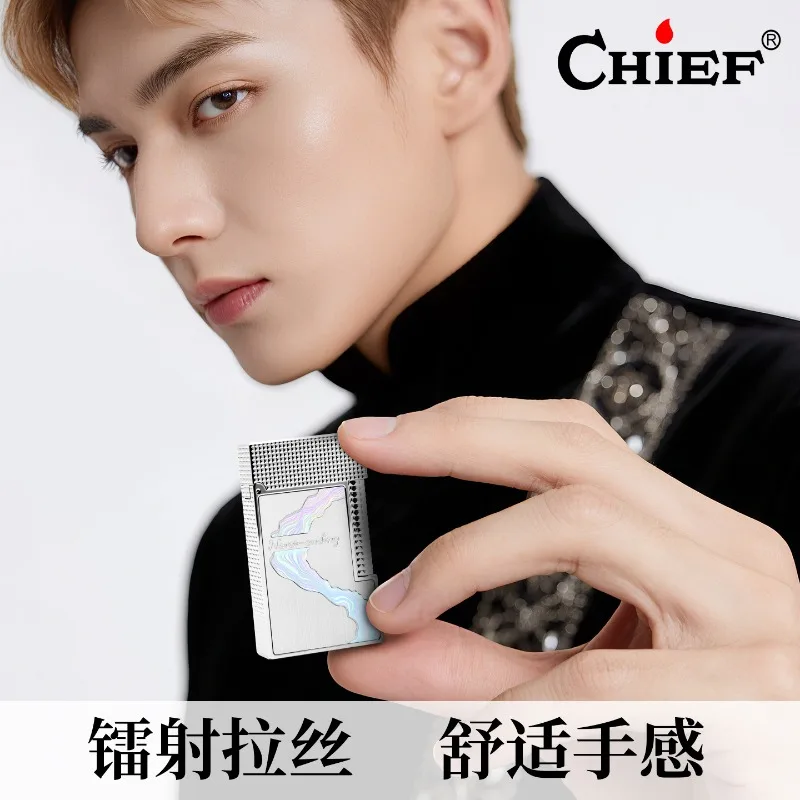 2026 The Chief Never Ends-Chief Brass Sound Inflatable Lighter Is A Beautiful Birthday Gift for Your Boyfriend