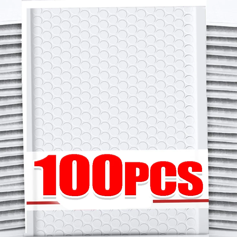 Enveloppes à Bulles Noires et Blanches, Emballage en Film Nacré, Étanche, Mousse Adhésive, Auto-scellantes, Paquet de Rangement