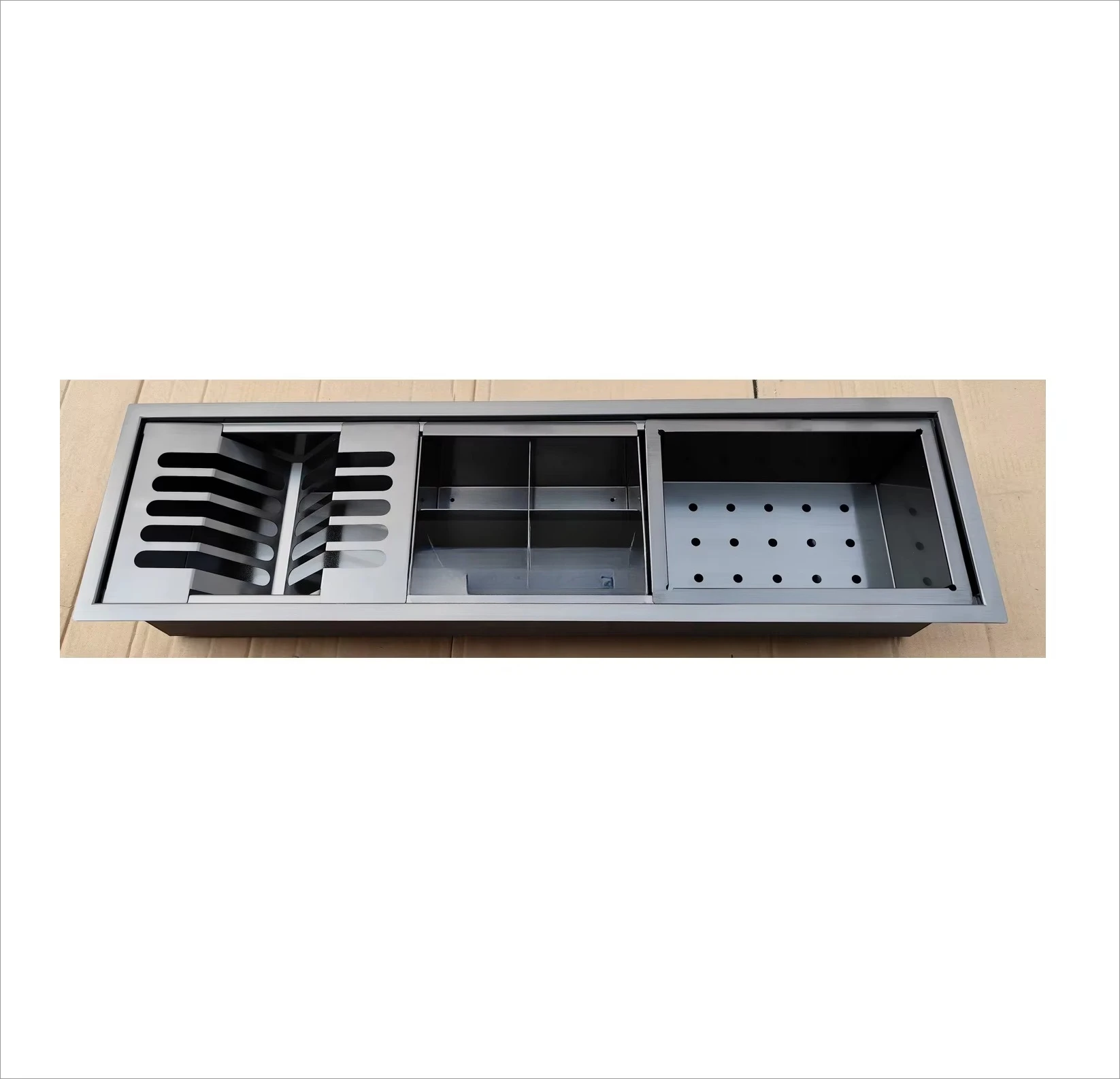 Workstation Sink Channelkitchen Sink Brite Finishing Sink Bow34 Inchen Stainless Steel Organizer Drainer Bar Kitchen Square