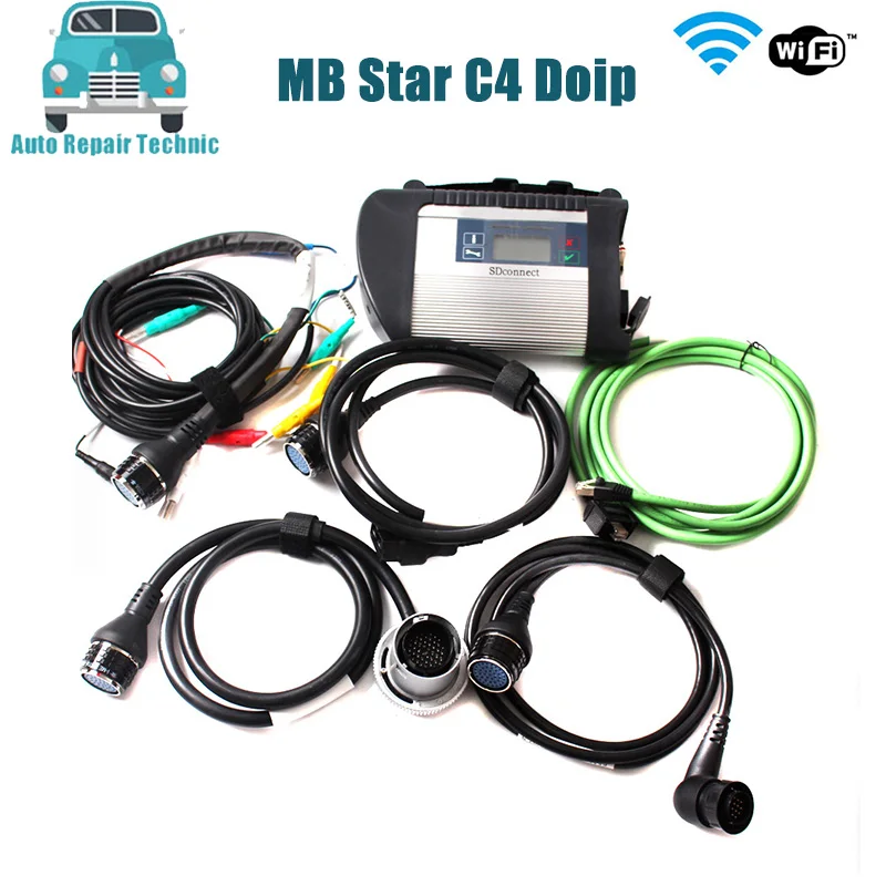 

High Quality MB STAR C4 No Wifi Function SD Connect C4 OBD2 Scanner Multiplexer Star C4 For benz Car/Truck Auto Diagnosis tools