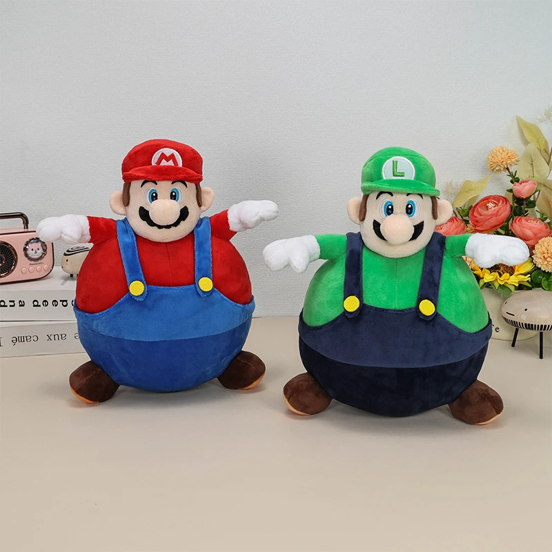 Kawaii Mario Bros Wonder Balloon Mario Luigi Princess Peach Prince Florian Plush Toys Cute Armad Fire Spike Poplin Peluche Dolls