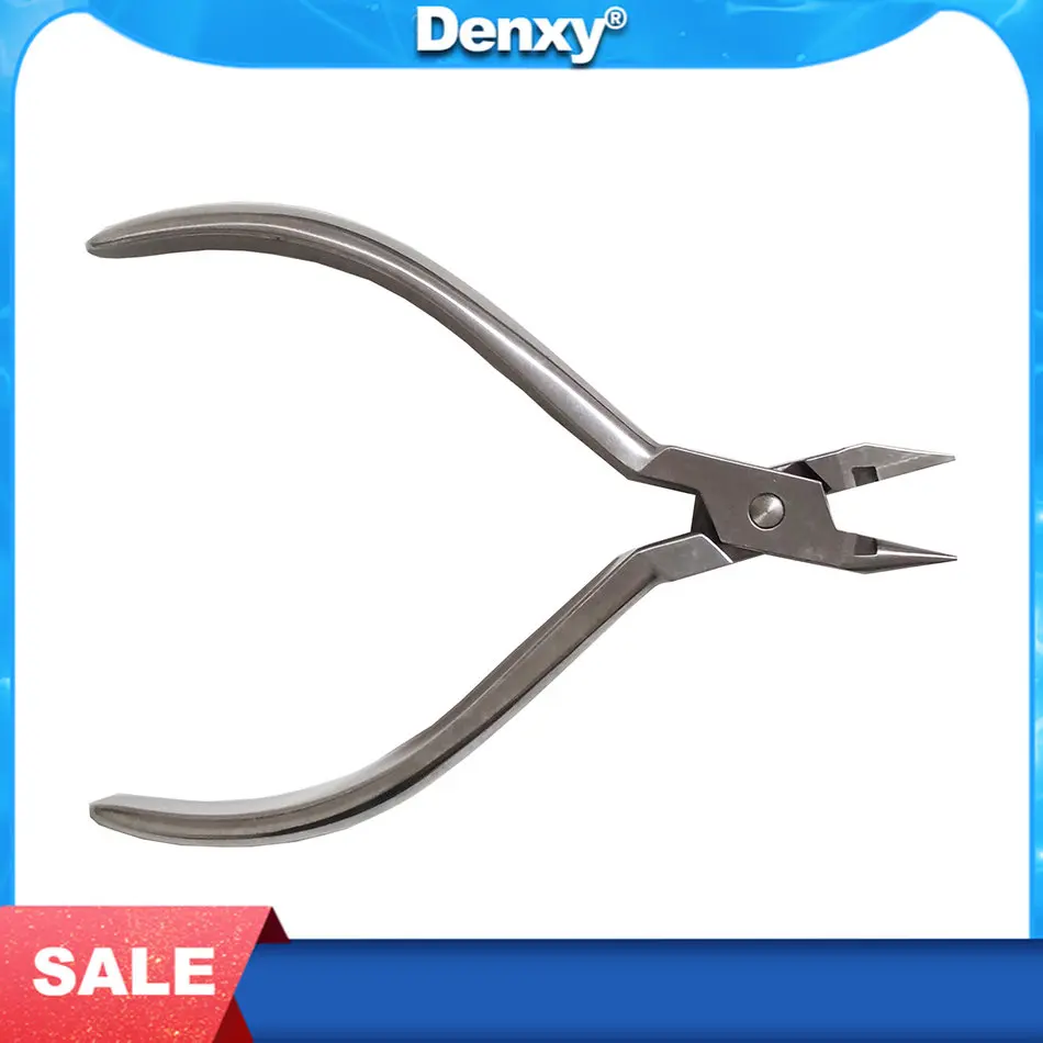 

Denxy 1 Pcs Orthodontic Pliers Light Wire Plier With Cutter To Make Different Ortho Loops Dental Forceps