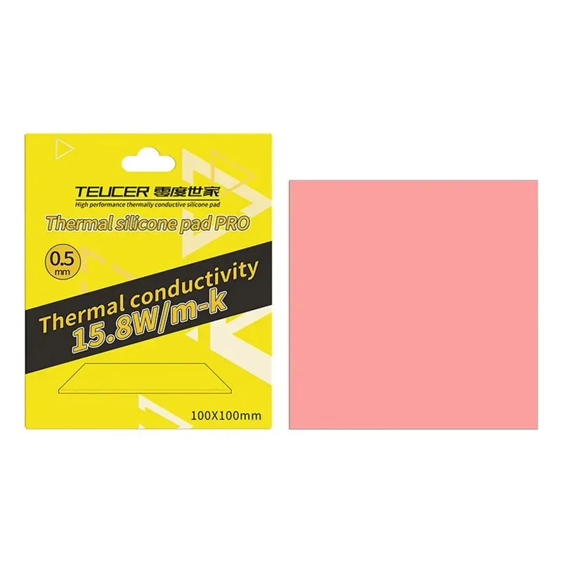 TEUCER HP600 15.8W/mk Thermal Pad 80/100mm Non-Conductive CPU/GPU Graphics Card Water Cooling Thermal Mat Silicone Grease Pad