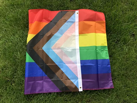 TIKI FLAG 90x150cm lgbt Gay rainbow Progress Pride flag 3x5fts polyester hanging banner for home decoration