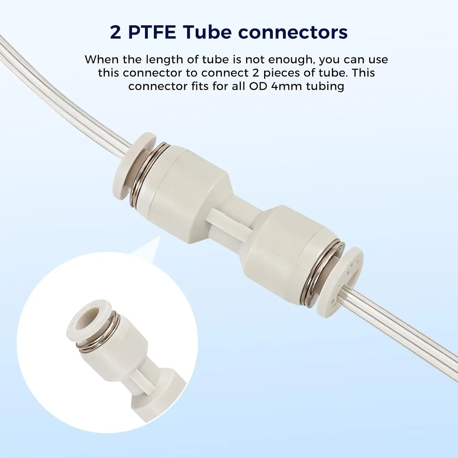 Verbesserte, widerstandsarme, sternförmige PTFE-Schläuche mit 4 mm Außendurchmesser, Teflon für extrem reibungslosen Durchfluss, DIY 3D-Drucker für BambuLab AMS – Detail 6