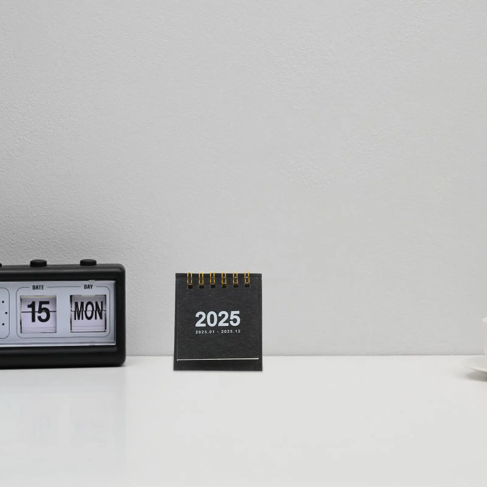 

Mini Standing Desk Calendar 2025 Small Spiral Flip Monthly Desktop Calendar for Home Office School Daily Planning