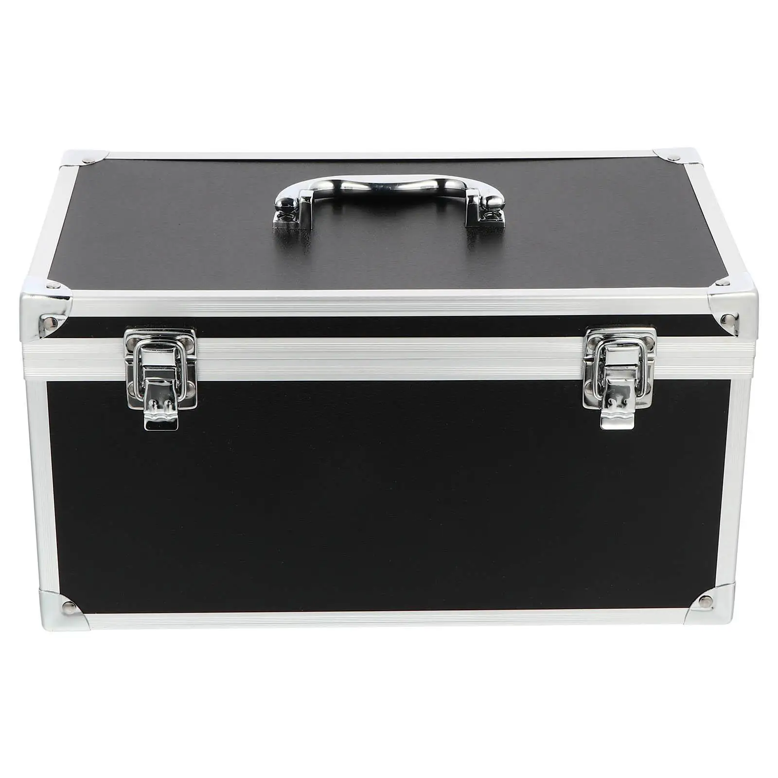 

18 Black Right Angle Toolbox 29x16x15mm Aluminum Alloy Heavy Duty Portable Tool Case Multifunction Storage Container Foam