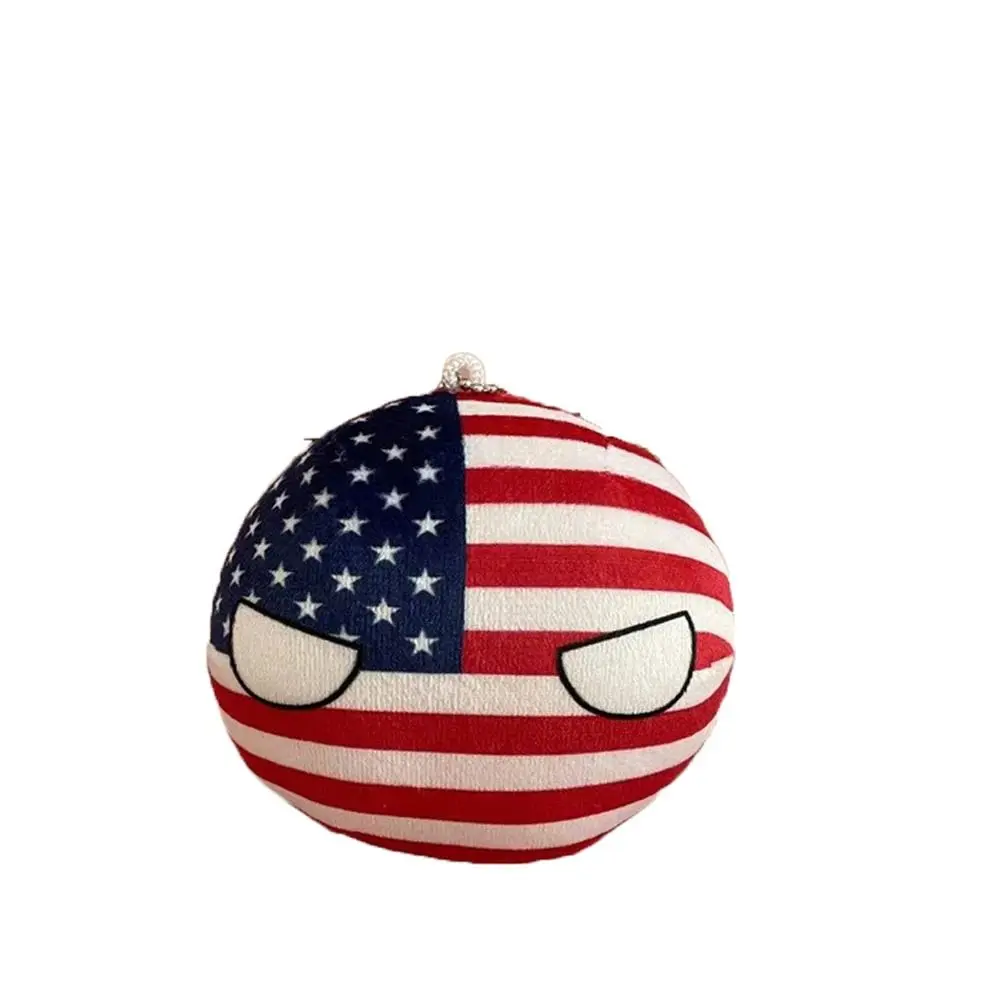 Prezent 10cm piłka krajowa wypchana lalka USA piłka krajowa wisiorek Polandball australijskie pluszowe zabawki dla dzieci