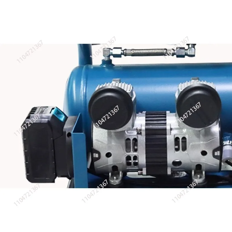 Industrial high-power air compressor rechargeable wireless lithium battery air compressor dual barometer power tool