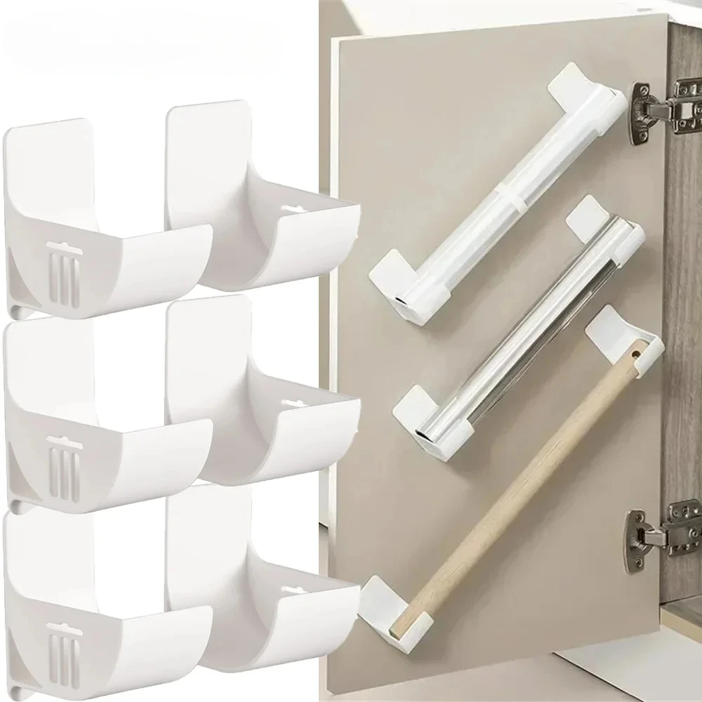 2/3 paar Küche Wand Halterung kühlschrank Seite Abfall Tasche Lagerung Rollen Halter Spender Frische Film Rolle Lagerung rack für Schrank