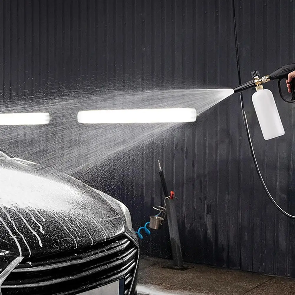 

Car Auto Wash Foam Gun High Pressure Auto Washer Snow Foamer Gun Water Foam Soap Deep Cleaning Lance Tools Cleaning J8Y6