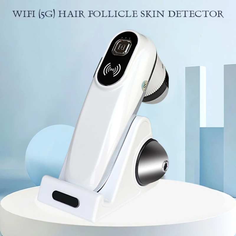 Wireless WIFI Hair Follicles Scalp Detector Digital Skin Analyzer Microscope High Definition Skin Tester Rechargeable E65C