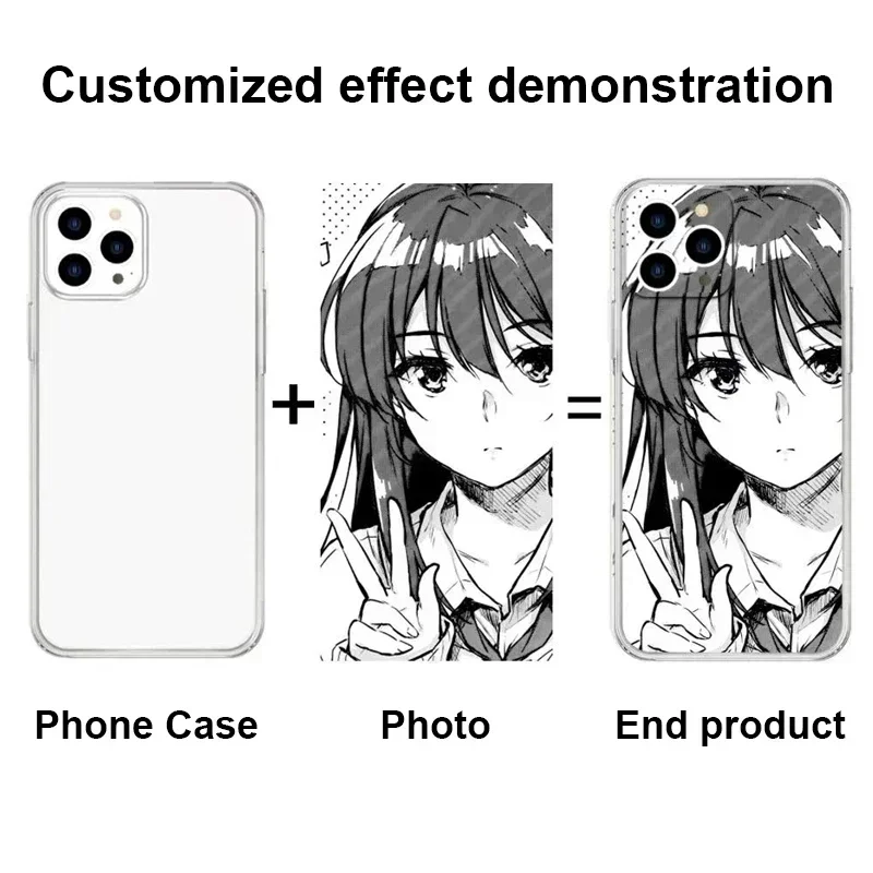 Custom Personalized Design Picture Phone Case for iPhone 17 16 15 14 13 Plus Cover for Samsung S24 Fundas Wholesale Dropshipping