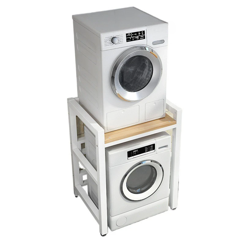 Washing machine rack, drum double floor to ceiling, laundry detergent rack, dryer, dishwasher stacked above