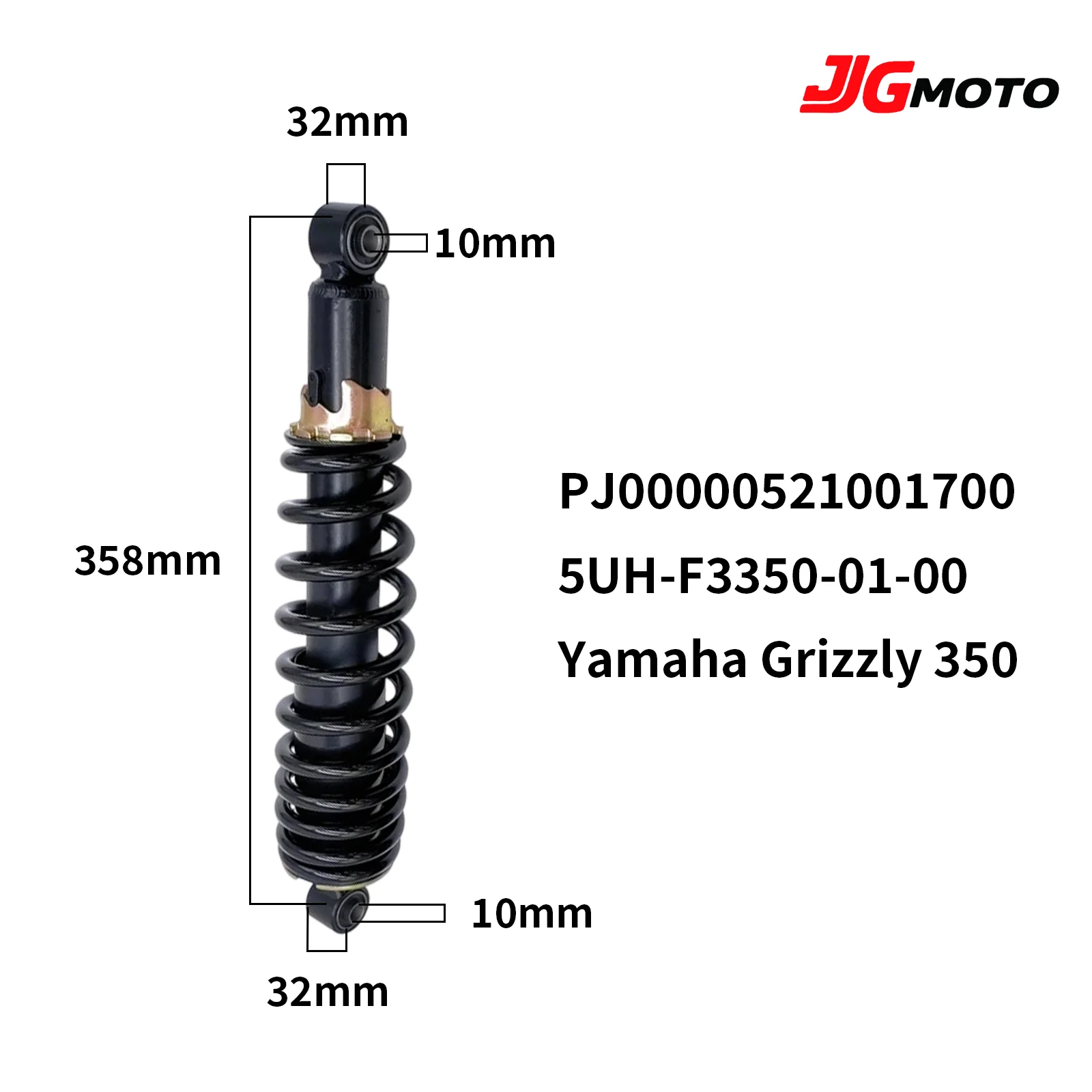 BB Front Rear Shock Absorb Fit for Yamaha Grizzly 350 2x4 & 4x4 2005-2006 OEM 5UH-F2210-01-00 5UH-F3350-01-00