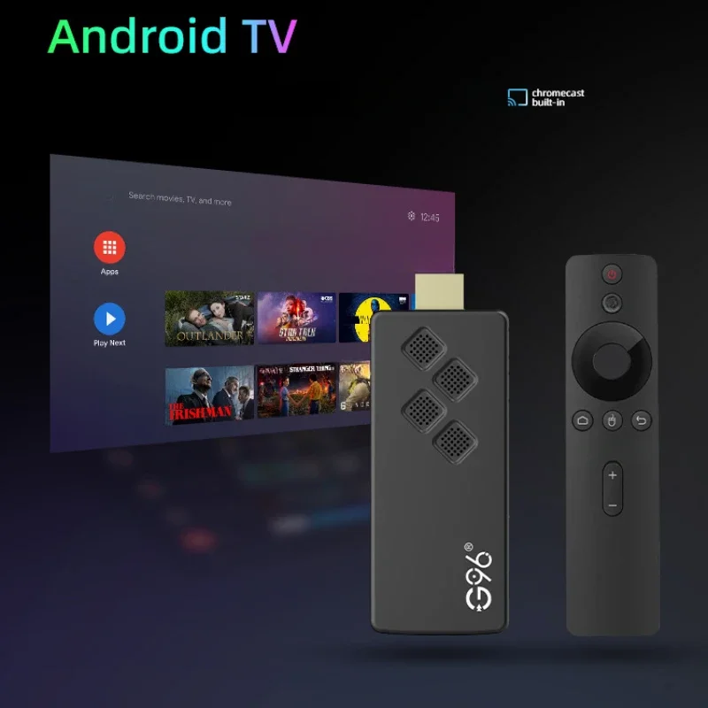 Smart Remote TV Box, Android 10, Dual WiFi, IPTV, ATV, UI Fire Sticks, Voz Alexa, 4K, G96, H313, 2GB de RAM, 16GB ROM