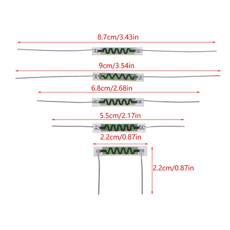 HVR82AL2204J-Puce Céramique, Résistance Haute Glaçure de Verre Non Inductive D.lique, 100m, 200m, 300m, 500m, 1G, 6Pcs