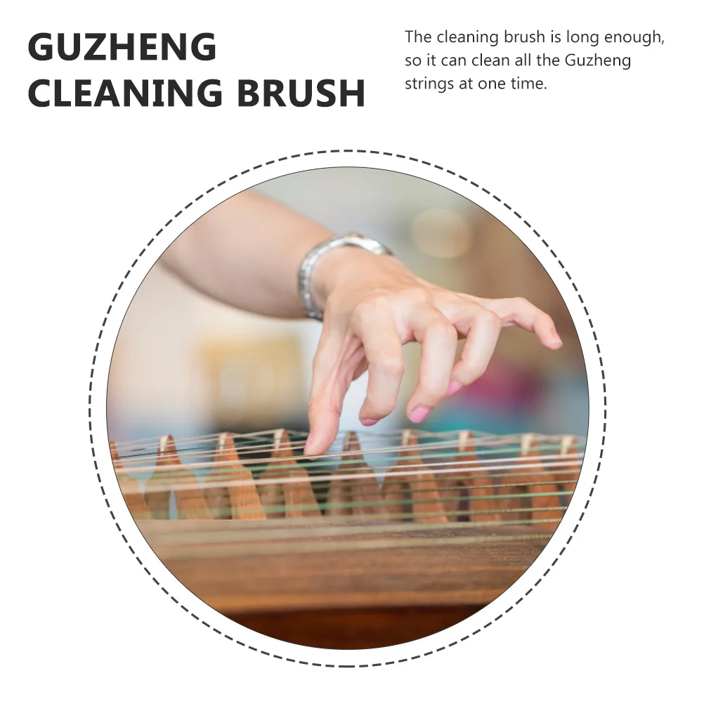 

2 Pcs Guzheng Cleaning Brush Tools Groove Brushes Small Spaces Accessories Care