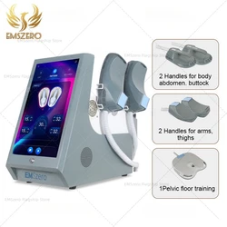 6500W Emszero Body Slimming Sculpt Therapy Contouring Electromagnetic Weight Loss 4 Handles Pelvic Cushion Build Muscle Machine