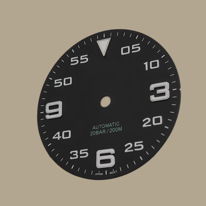 NH35/NH36-Uhrwerk, grün leuchtendes 28,5-mm-Zifferblatt, geeignet für NH35A-Uhrwerk, mechanische Uhr, DIY-Modifikationszubehör.