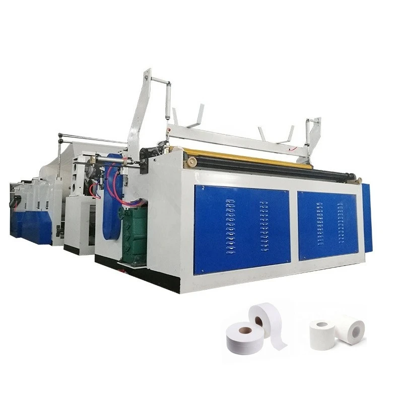 Single roll small toilet paper making machine Complete set of mechanical production machine Packaging machine Paper tube