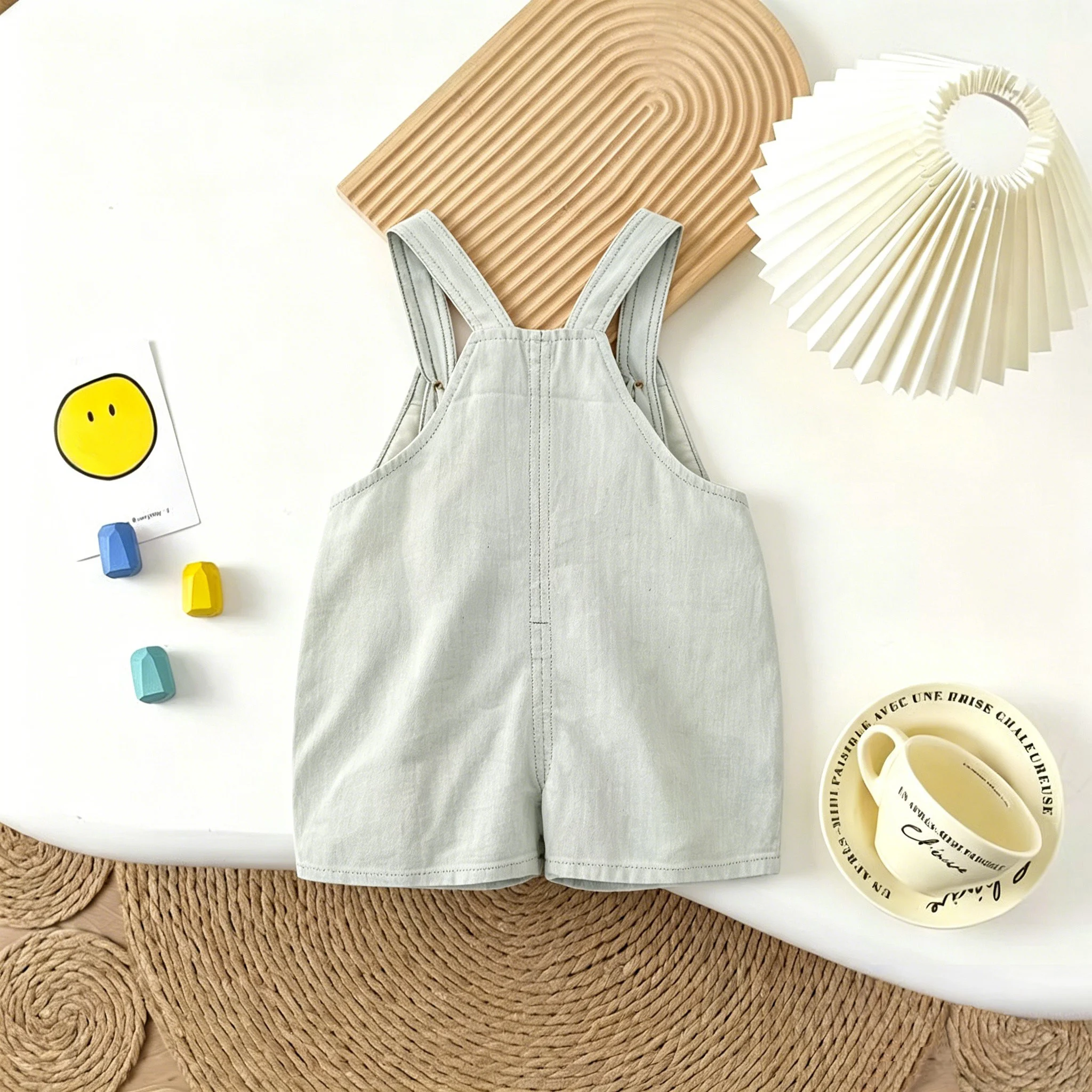 IENENS Baby Thin Shorts Girl Overalls Summer Wash Denim Rompers Toddler Clothes Fit 6-30 Months