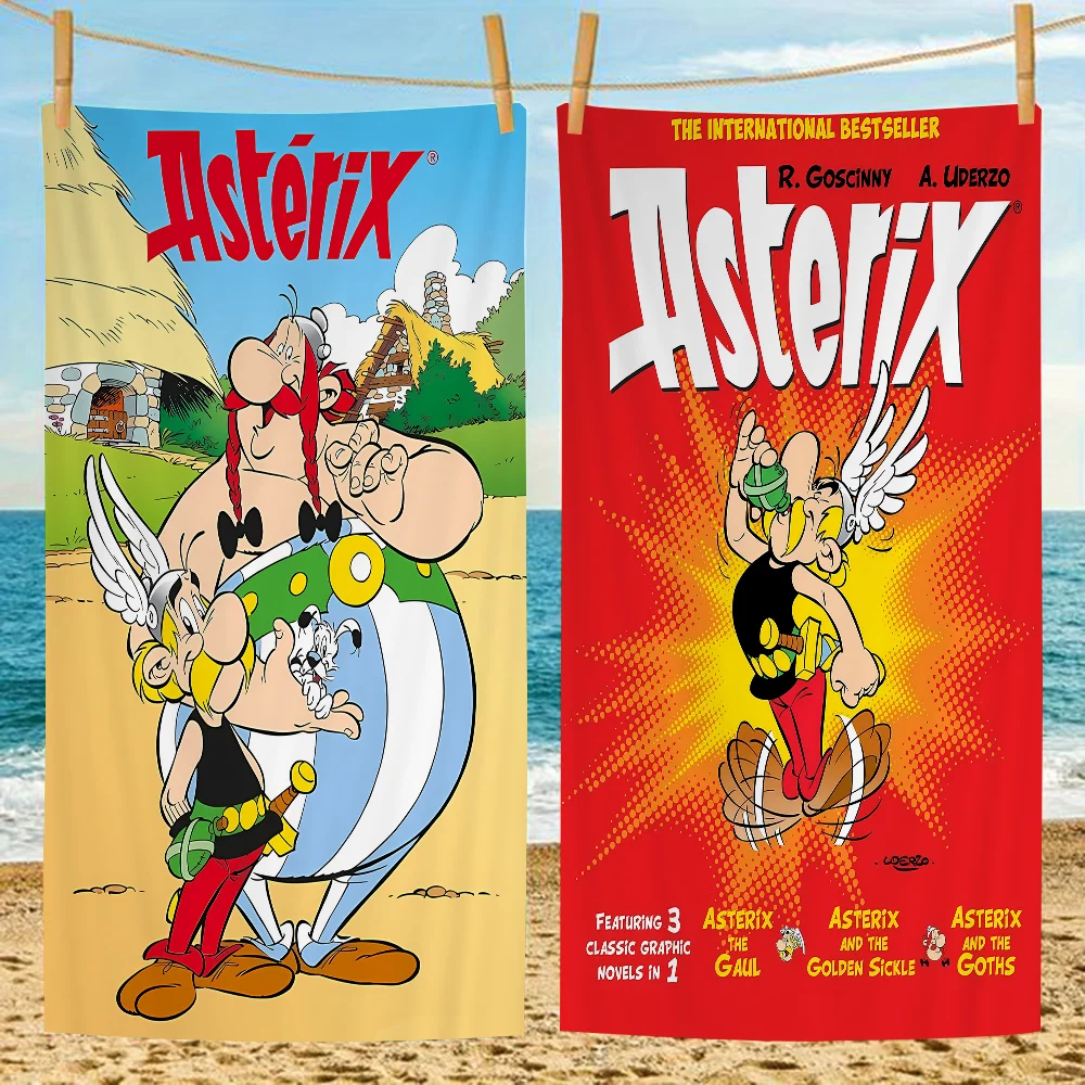 A-Asterix O-Obelix Manga Microfiber Beach Towel Absorbent Quick dry Soft Yoga Swimming Resort Mountain Climbing Towel