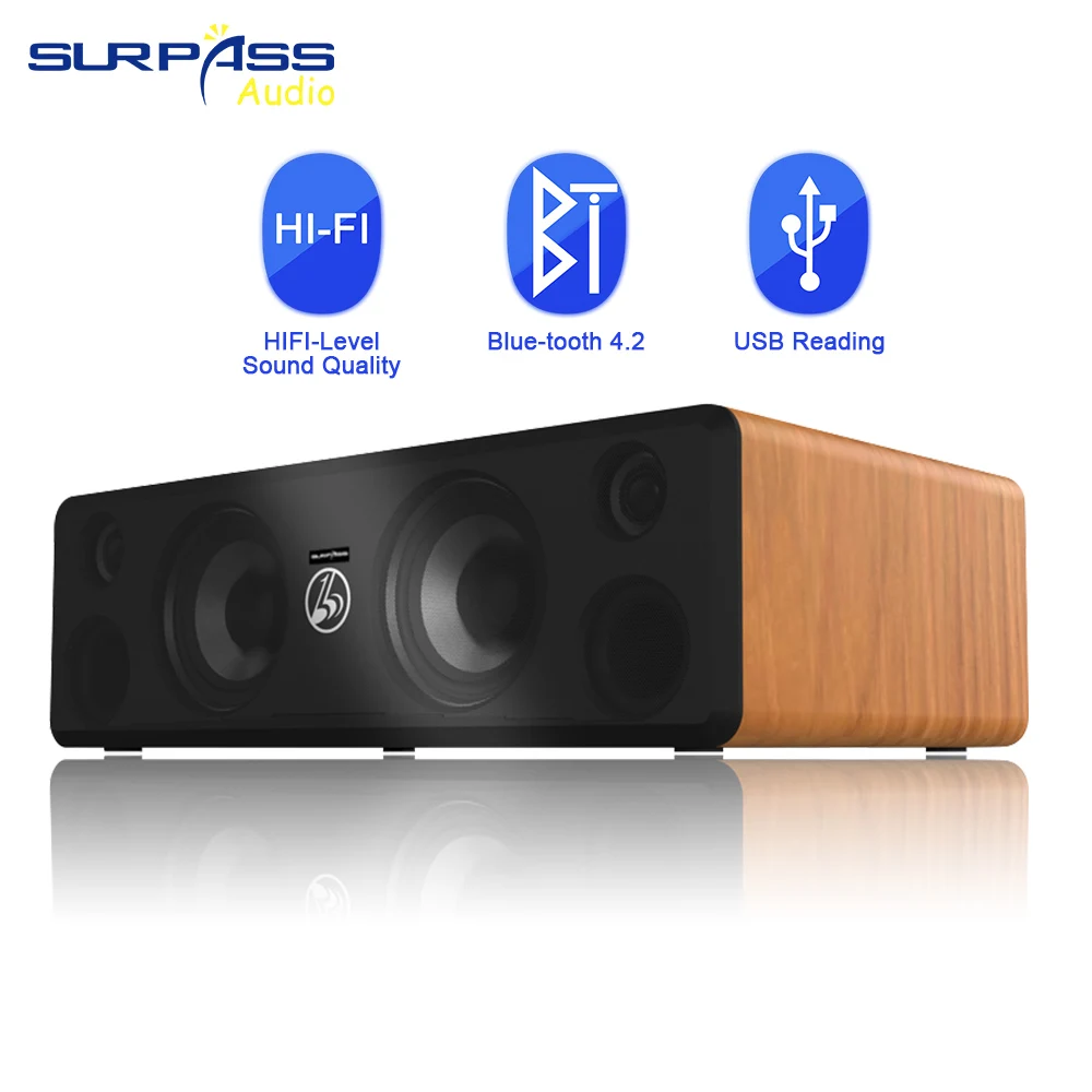 Professionele Stereo Subwoofer Pa Versterker Luidspreker Home Theatre-systeem Bas Mahonie Kleur