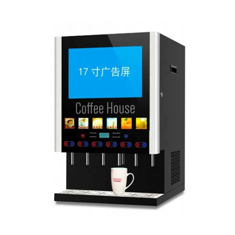 Commercial And Household Fully Automatic Multifunctional Office Coffee Vending Machine For Convenience Stores