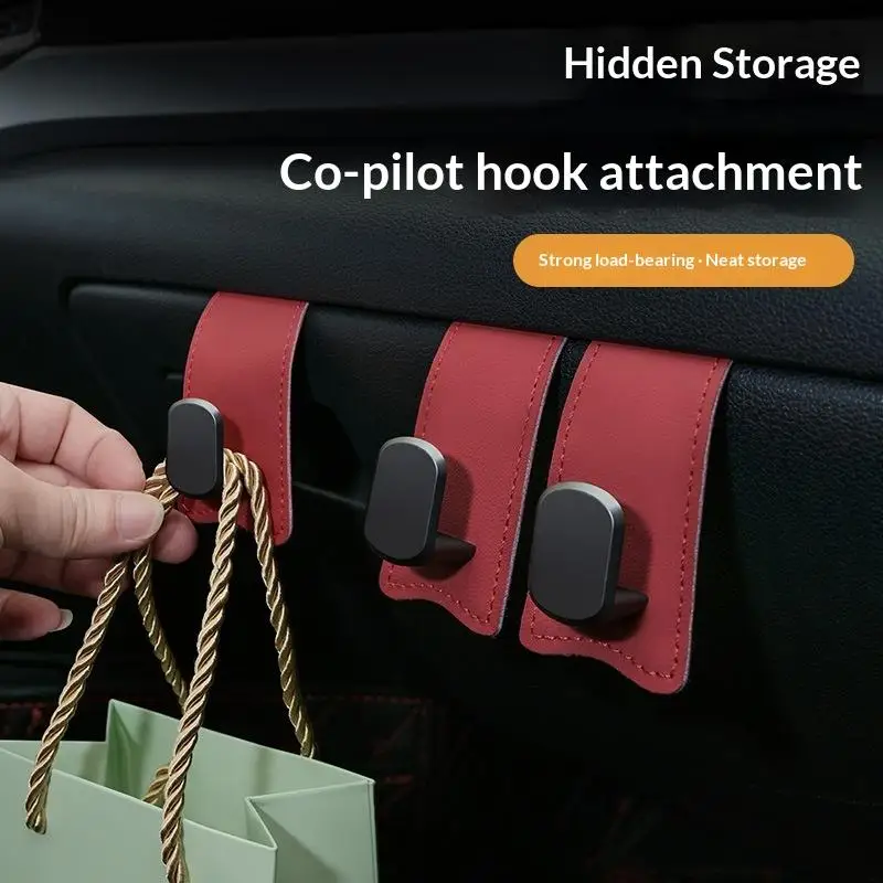 【CMO】Multi-Functional Hooks For Car Passenger Glove Box Interior Modification Front Trunk Durable Alloy
