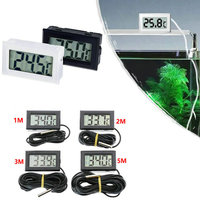 Mini LCD digital thermometer used for freezer temperature - 50-110℃ refrigerator thermometer indoor and outdoor waterproof probe