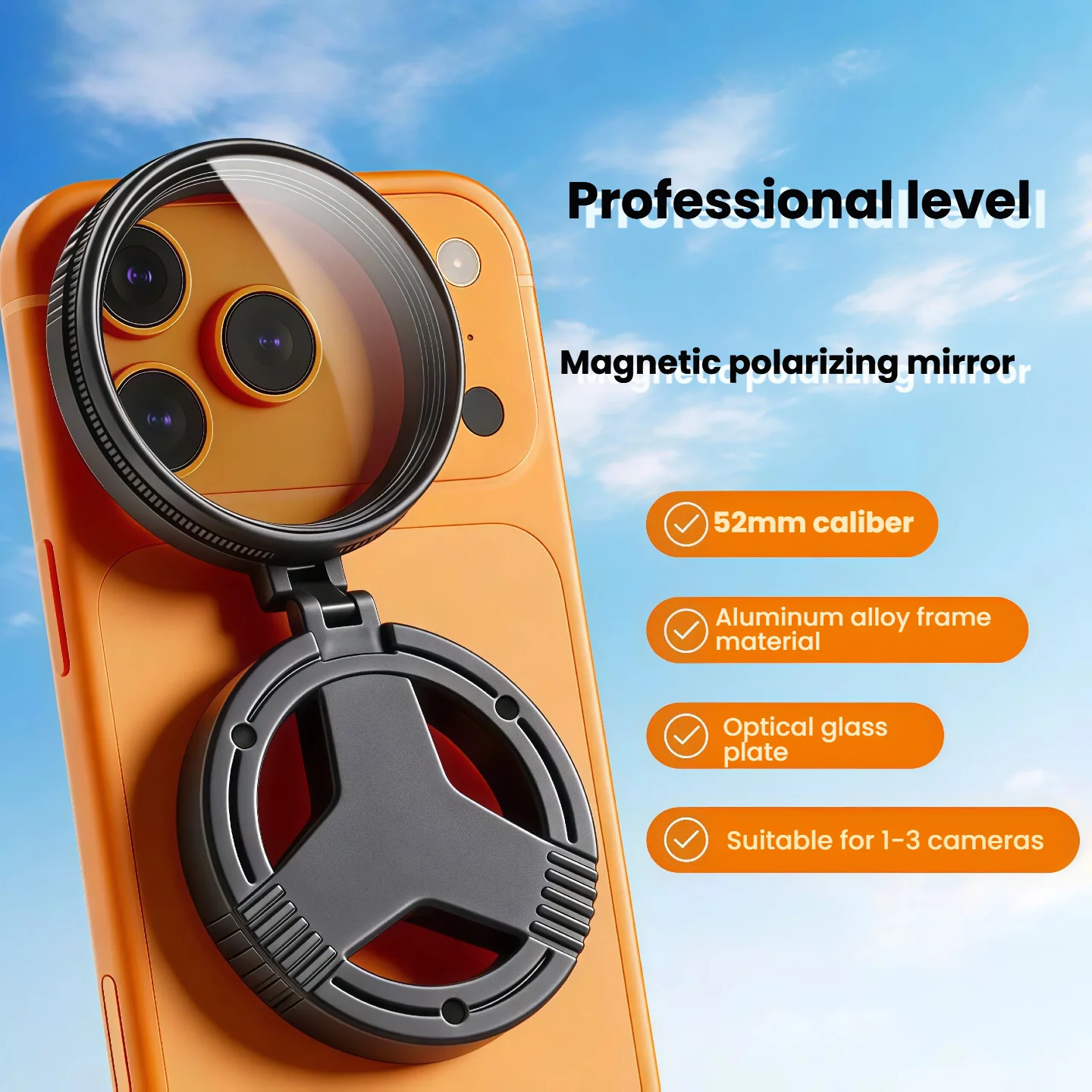 Magnetic Phone CPL Lens Anti-Reflection Polarizer Filter Optical Coating for HD Starry Light Photography