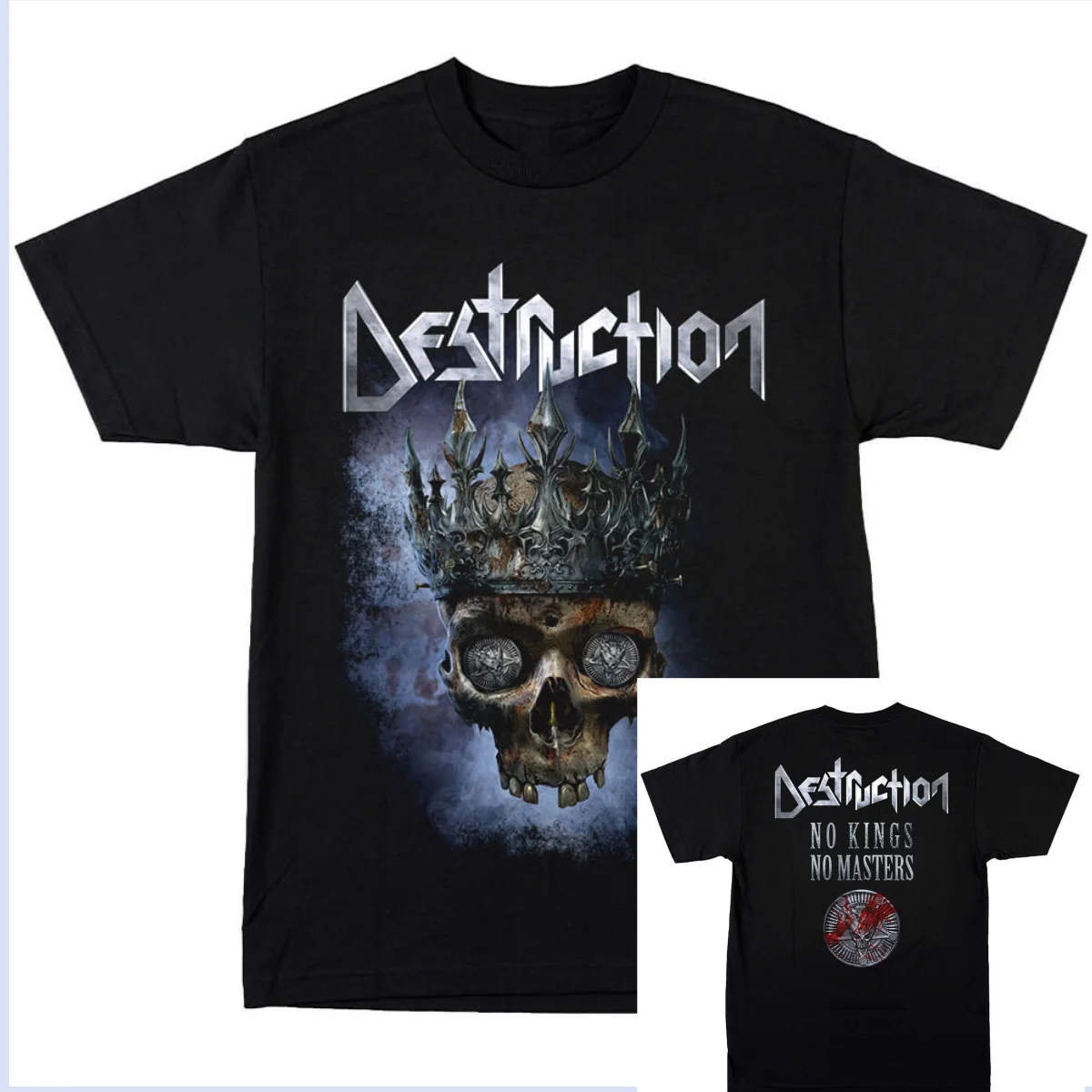 Destruction Eternal Devastation Band T-Shirt, Baumwoll-T-Shirt mit Grafik, für Herren und Damen, Sommer-Streetwear-Oberteil. – Detail 4